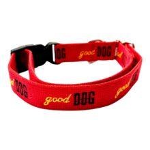 red good dog collar