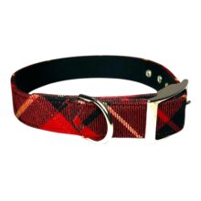 red plaid wool collar