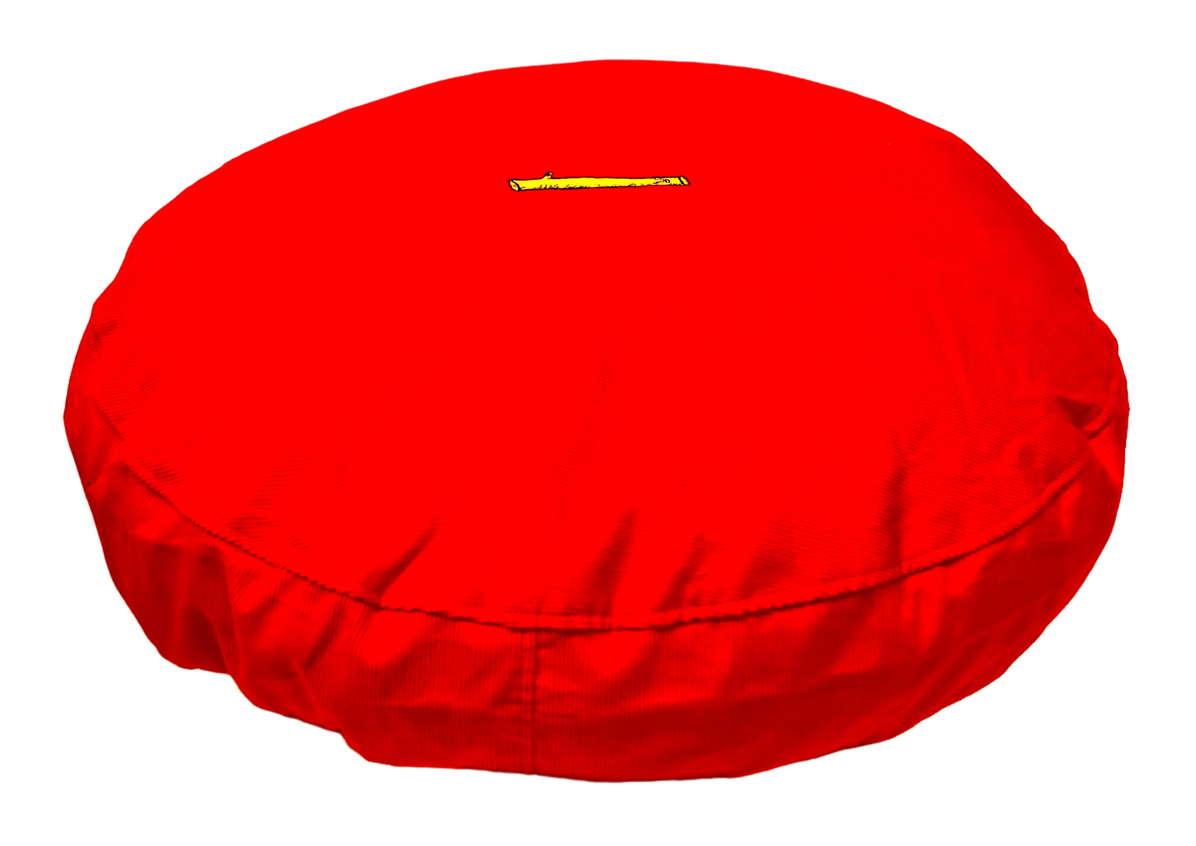 red corduroy / sherpa round bed - GEORGE