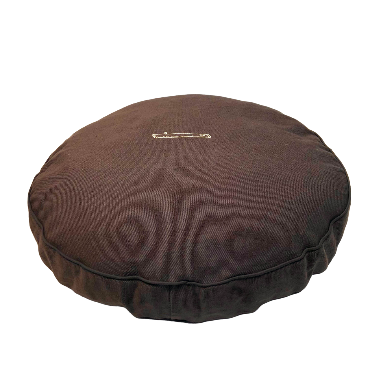 charcoal burlap round bed