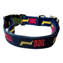 navy good dog collar