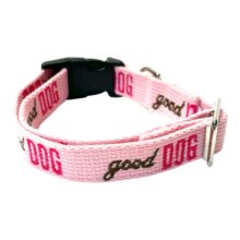 pink good dog collar